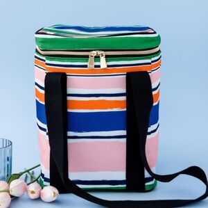 Kate Spade New York Insulated Wine Picnic Cooler Bag In Ocean Side